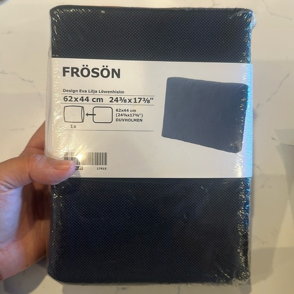 IKEA Other - NEW IKEA Froson Cushion Cover 303.918.27 Navy Blue Sz 24 3/8 x 17 3/8